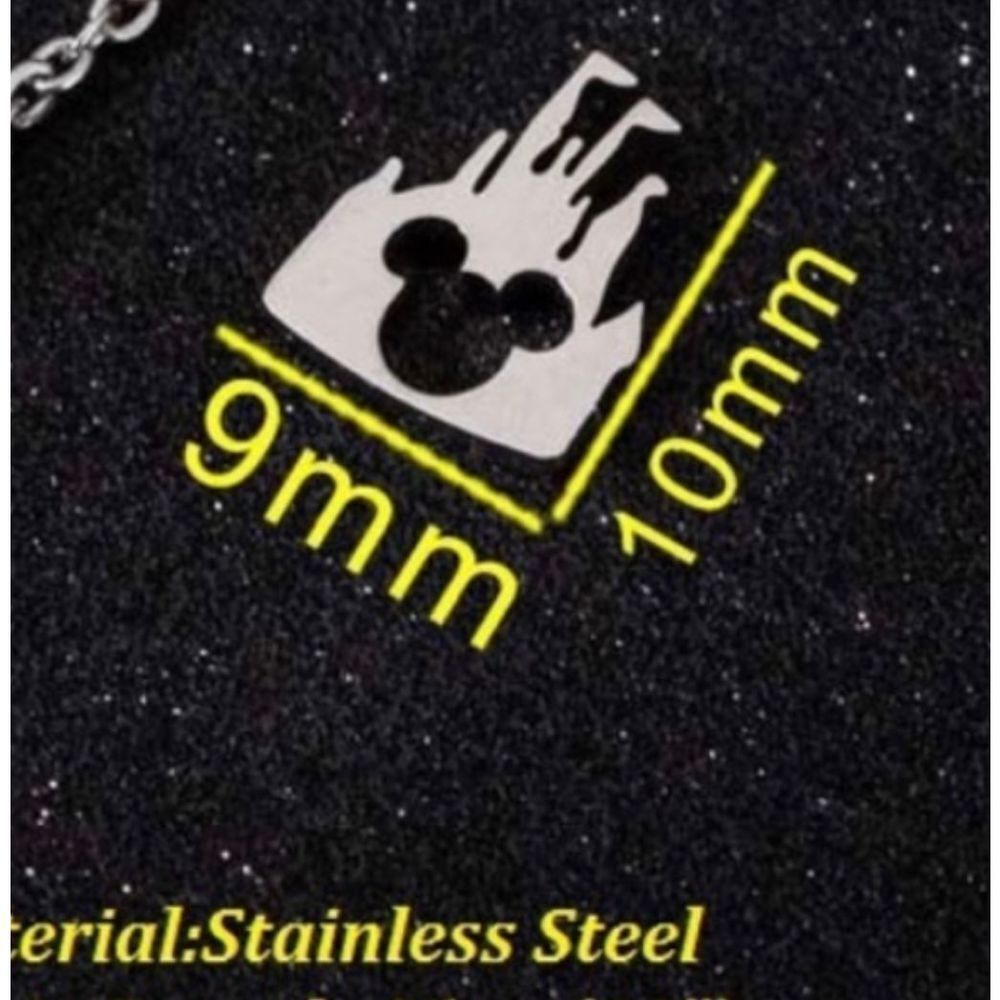 Mouse castle stainless steel stud earrings​ - Picture 4 of 4
